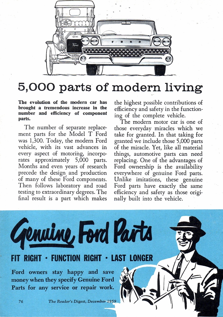 1959 Ford G Factor Genuine Spare Parts Page 4